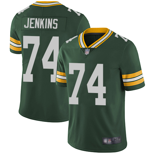 Green Bay Packers Limited Green Men #74 Jenkins Elgton Home Jersey Nike NFL Vapor Untouchable->youth nfl jersey->Youth Jersey